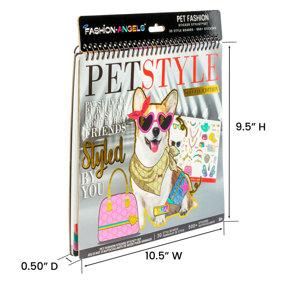 Fashion Angels Pet Fashion Sticker Stylist accessory page enhances finishing touches