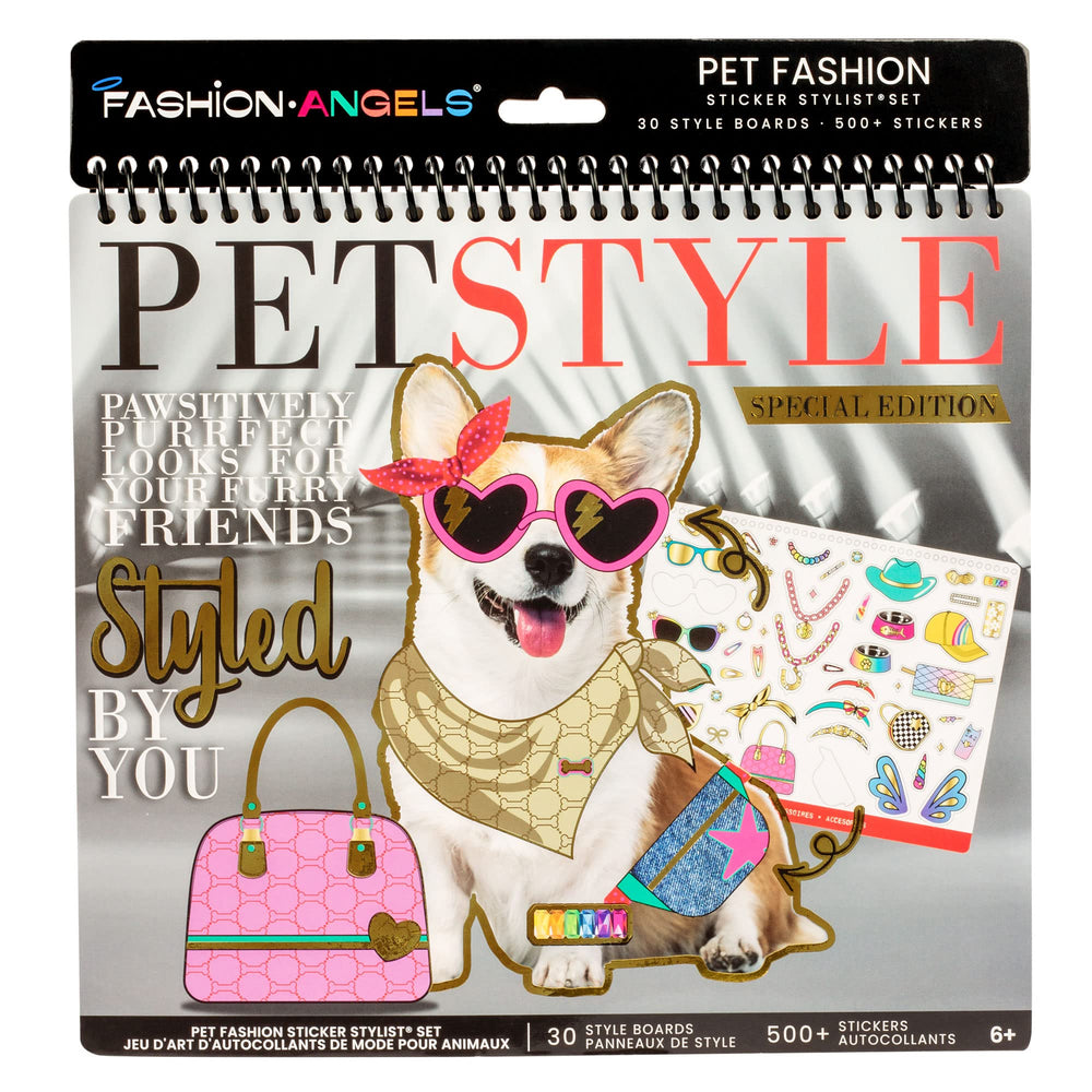 Fashion Angels Pet Fashion Sticker Stylist name-notes area encourages personalization