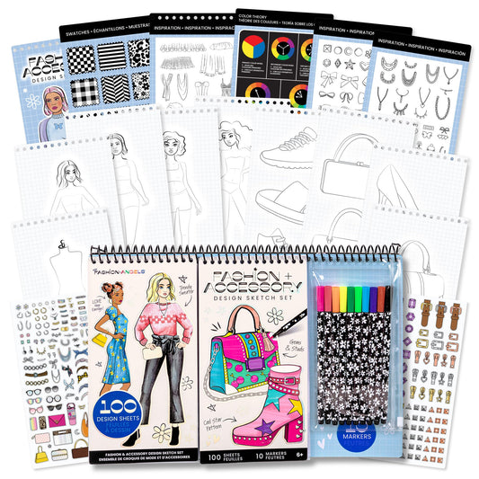 Fashion Angels sketch pad with stickers for creative outfits