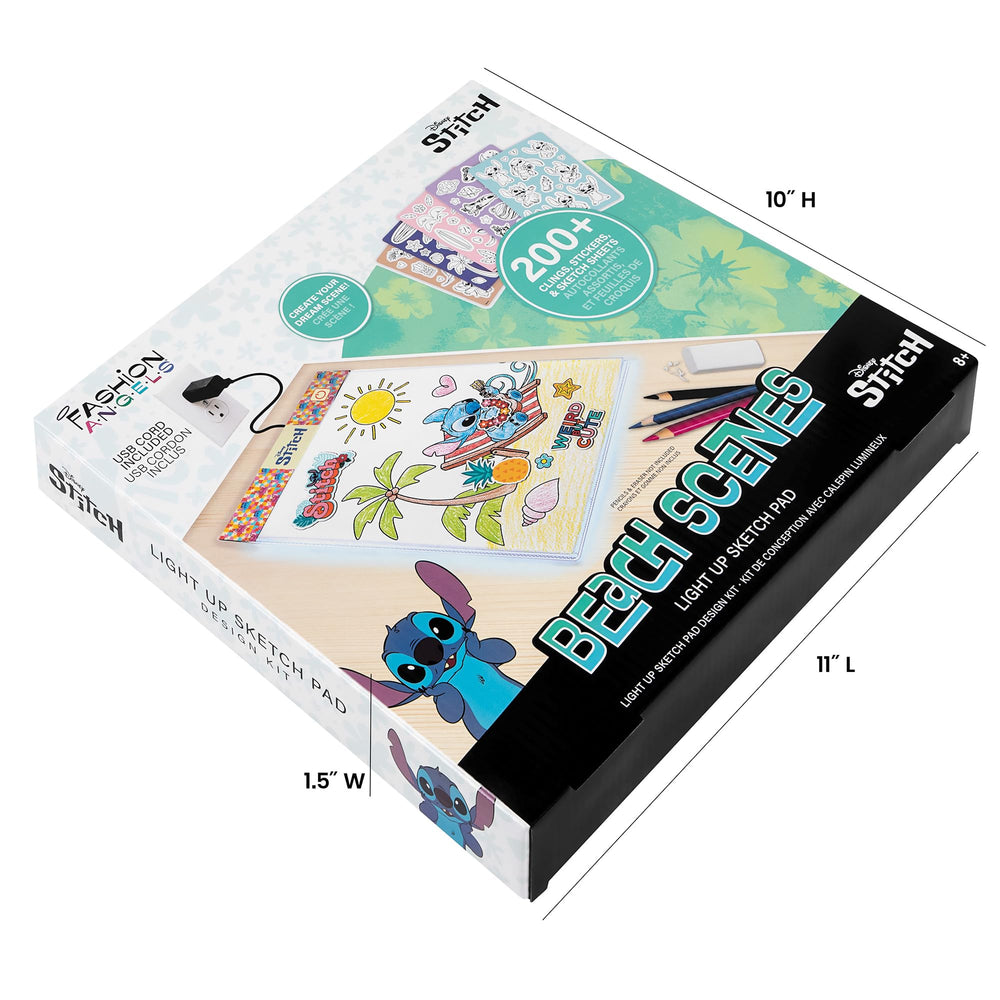 Gift-ready Stitch fan set for kids ages 8 and up.