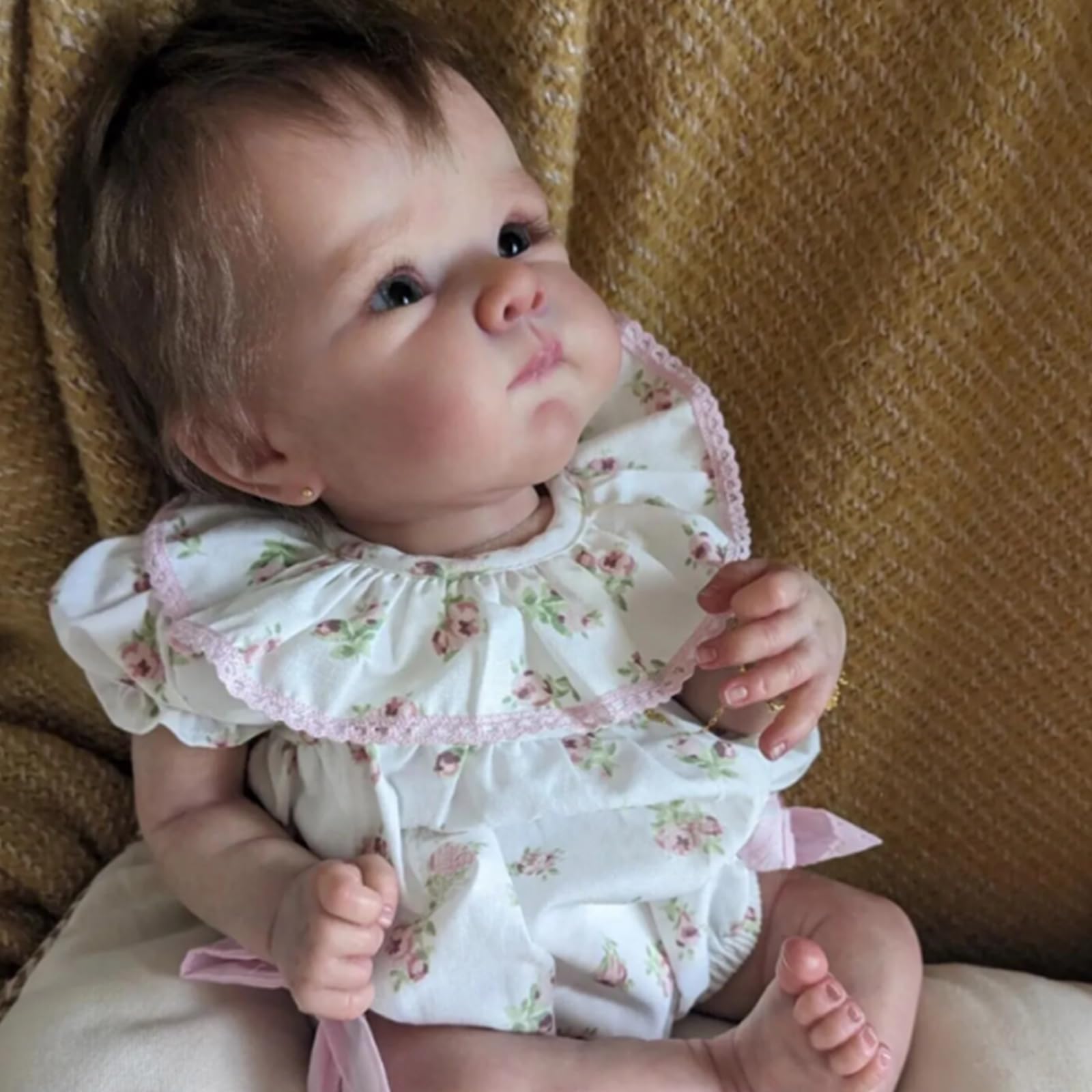 FASMAS Reborn 20-inch doll face close-up with lifelike features