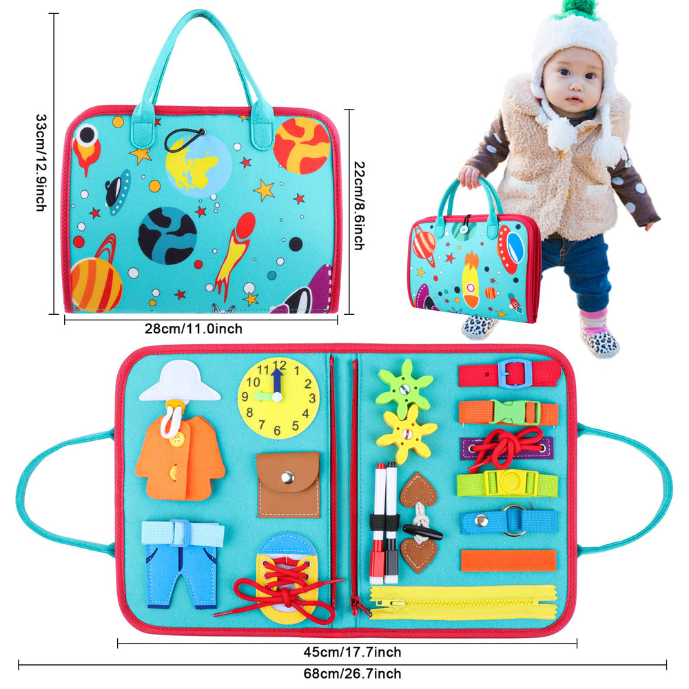 FASTSPOK Busy Board colors shapes numbers section supports early learning concepts