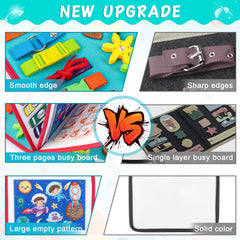 FASTSPOK Busy Board drawing area with erasable pens enables on-the-go creativity