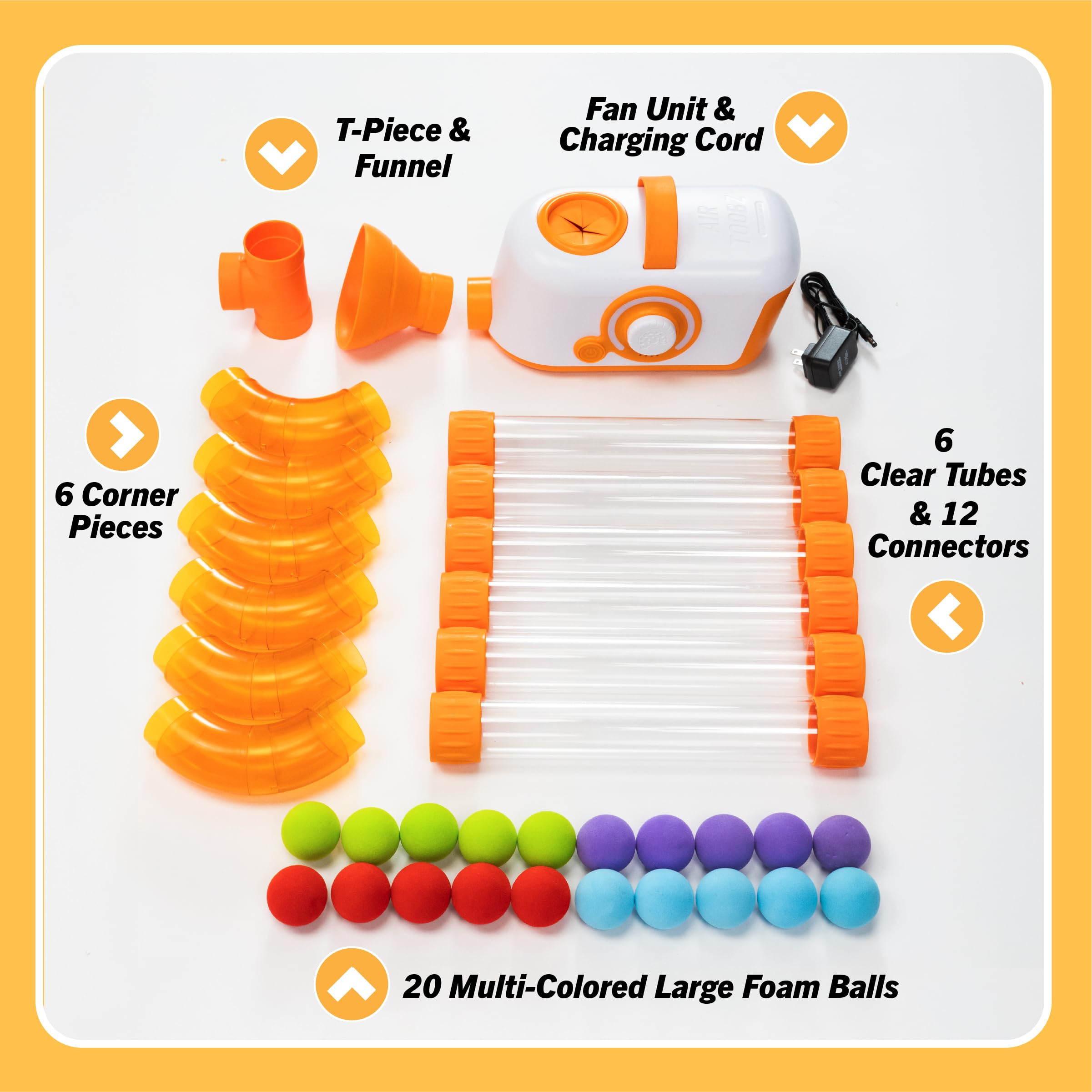 Rechargeable battery in Air Toobz for extended play sessions