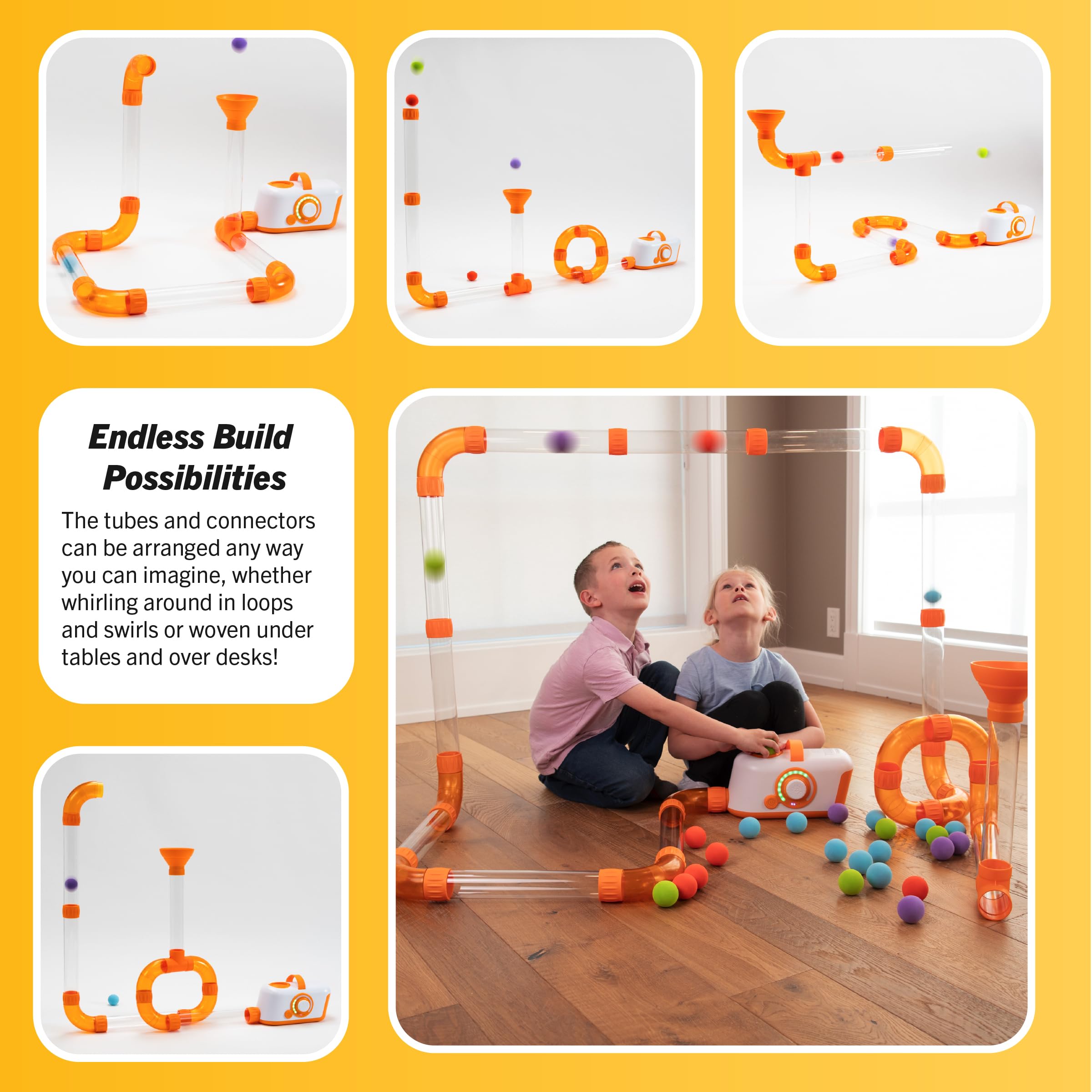 Safe, guarded design of Fat Brain Toys Air Toobz for family-friendly use