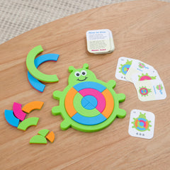 Bugzzle challenge cards encourage problem solving for kids.