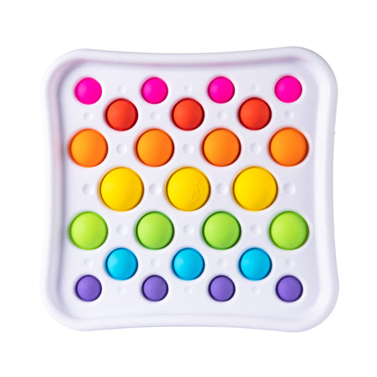Fat Brain Toys Dimpl Pops Deluxe sensory tablet with poppable bubbles for calming play
