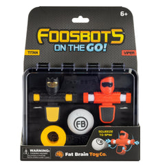 Fat Brain Toys Foosbots On The Go easy-setup for quick sessions.