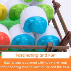 Heap-O-Sheep colorful sheep pieces support color recognition and learning.
