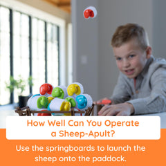 Heap-O-Sheep springboards in action offering playful launches.