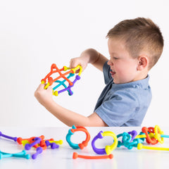 Fat Brain Toys Plip Kit bright colors spark imagination during builds.