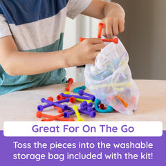 Fat Brain Toys Plip Kit dishwasher-safe silicone materials enable easy cleaning after play.