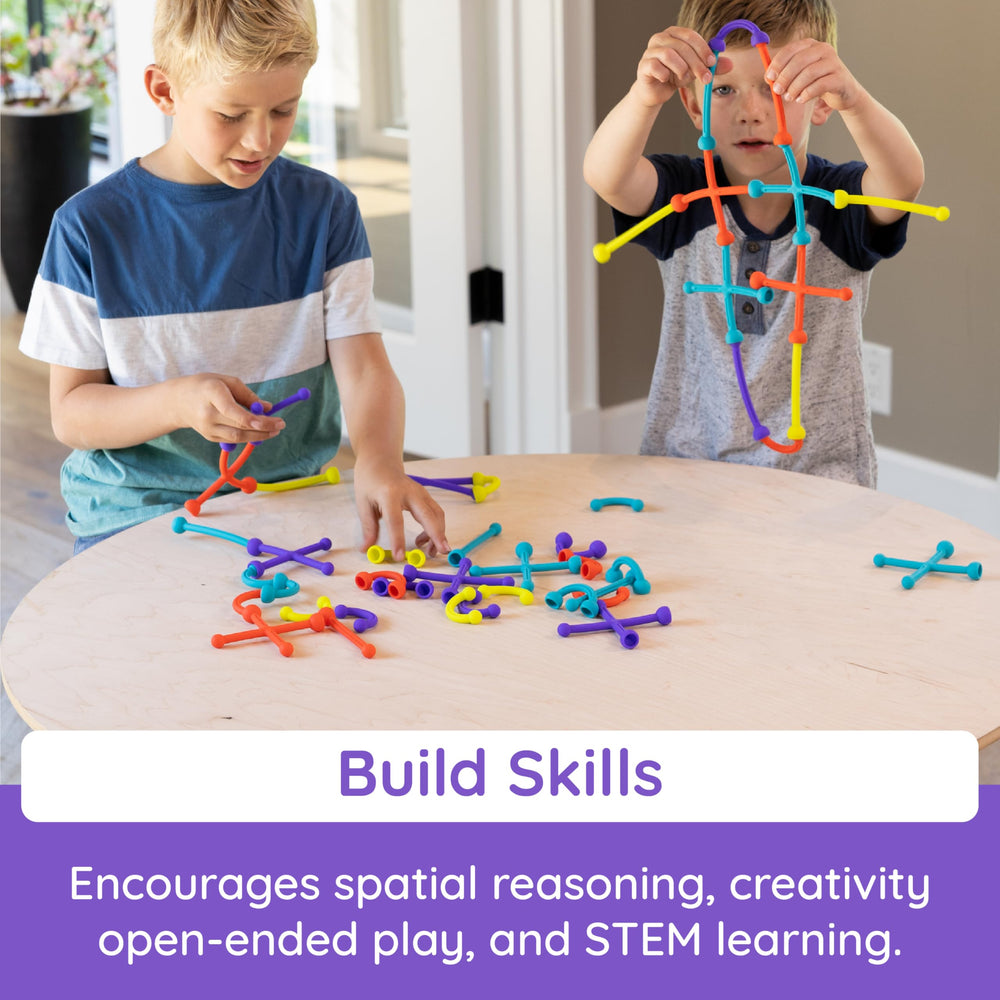 Fat Brain Toys Plip Kit Plip Links compatibility expands building possibilities.