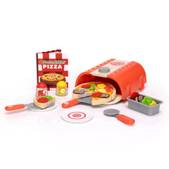 Fat Brain Toys Pretendables Backyard Pizza Oven Set oven for kids sparks imaginative cooking play