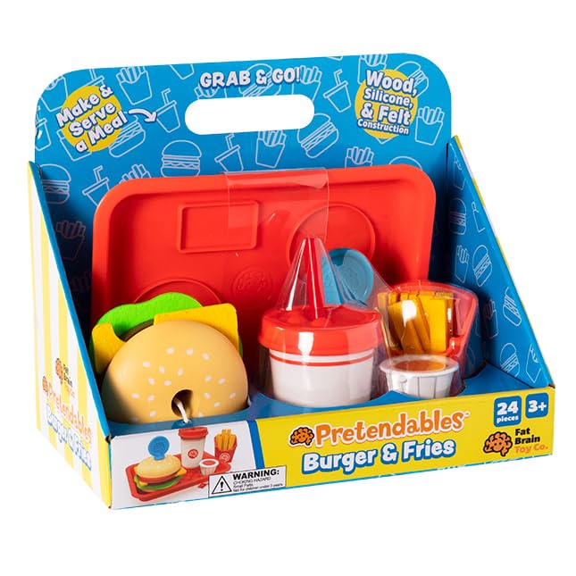Fat Brain Toys Pretendables drink cup with lid and straw for pretend dining.