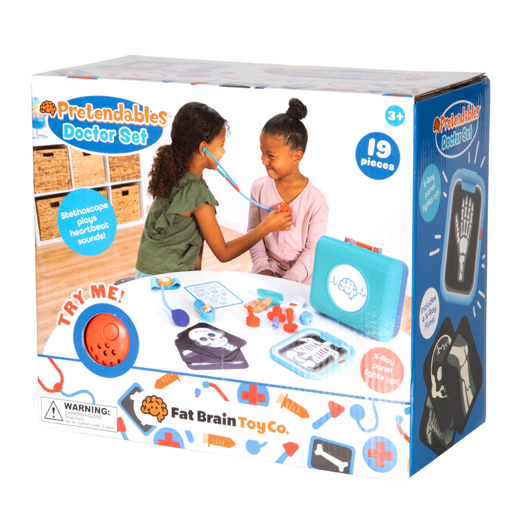 Fat Brain Toys Pretendables Doctor Playset encourages cooperative play among kids