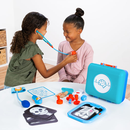Fat Brain Toys Pretendables Doctor Playset light-up x-ray panel invites curiosity during play