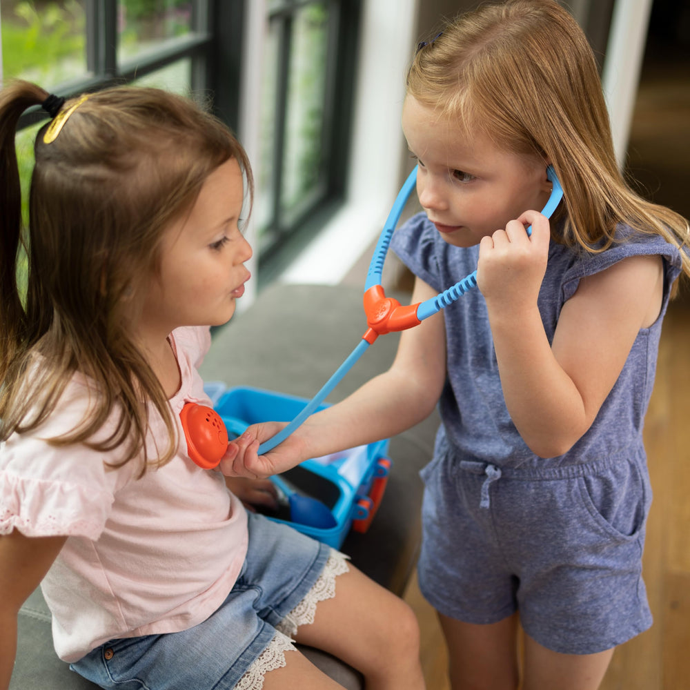 Fat Brain Toys Pretendables Doctor Playset reflex hammer enhances interactive role-play