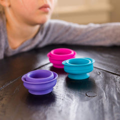 Fat Brain Toys Suction Kupz playful exploration supports creativity and experimentation.