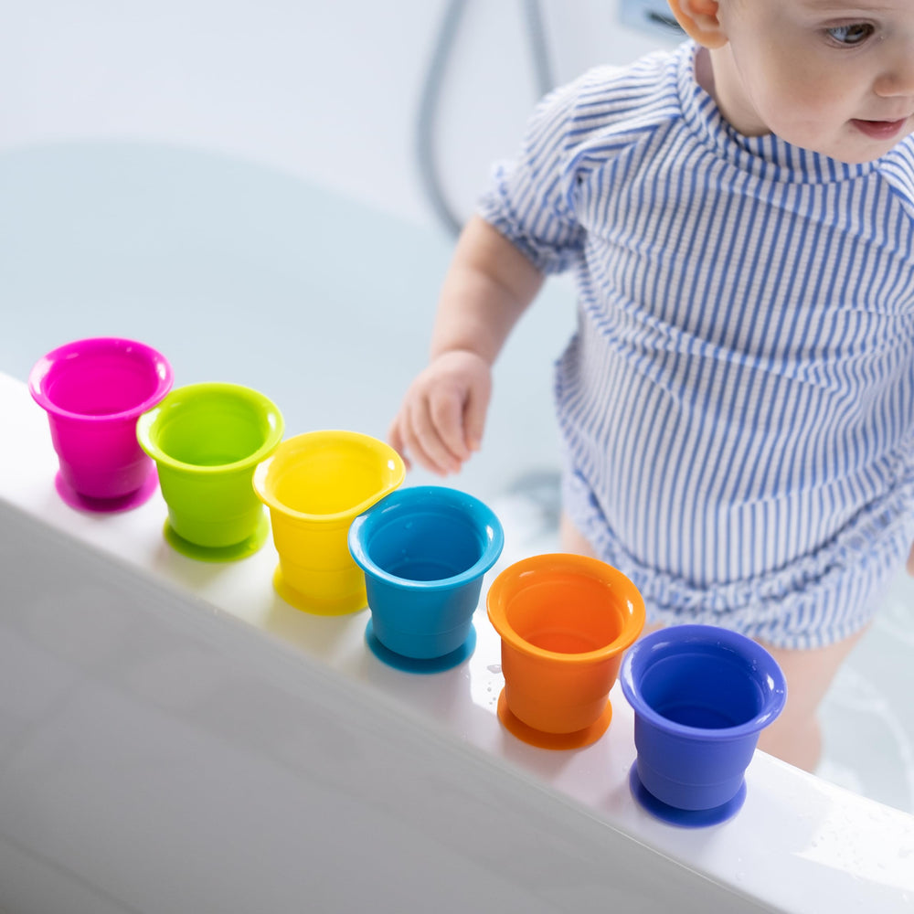Fat Brain Toys Suction Kupz silicone material for safe, durable play surfaces.