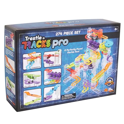 Fat Brain Toys Trestle Tracks Pro whirlpool track in action offers smooth swirls.