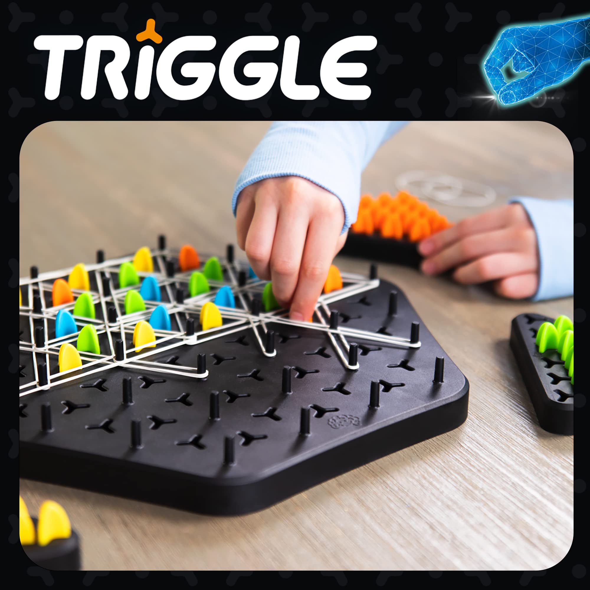 Fat Brain Toys Triggle players in action promoting teamwork and quick thinking