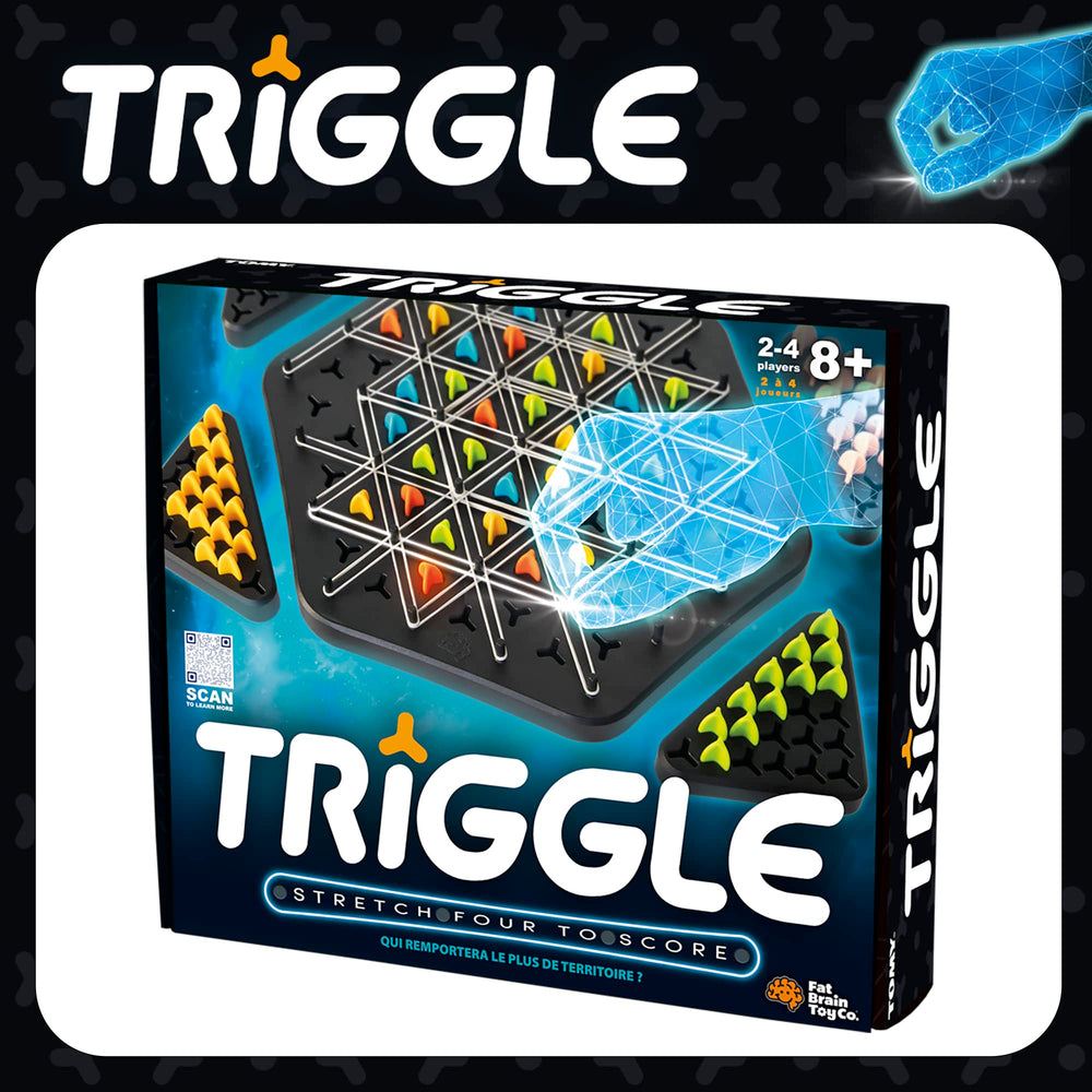 Fat Brain Toys Triggle rubber bands providing tension for triangles