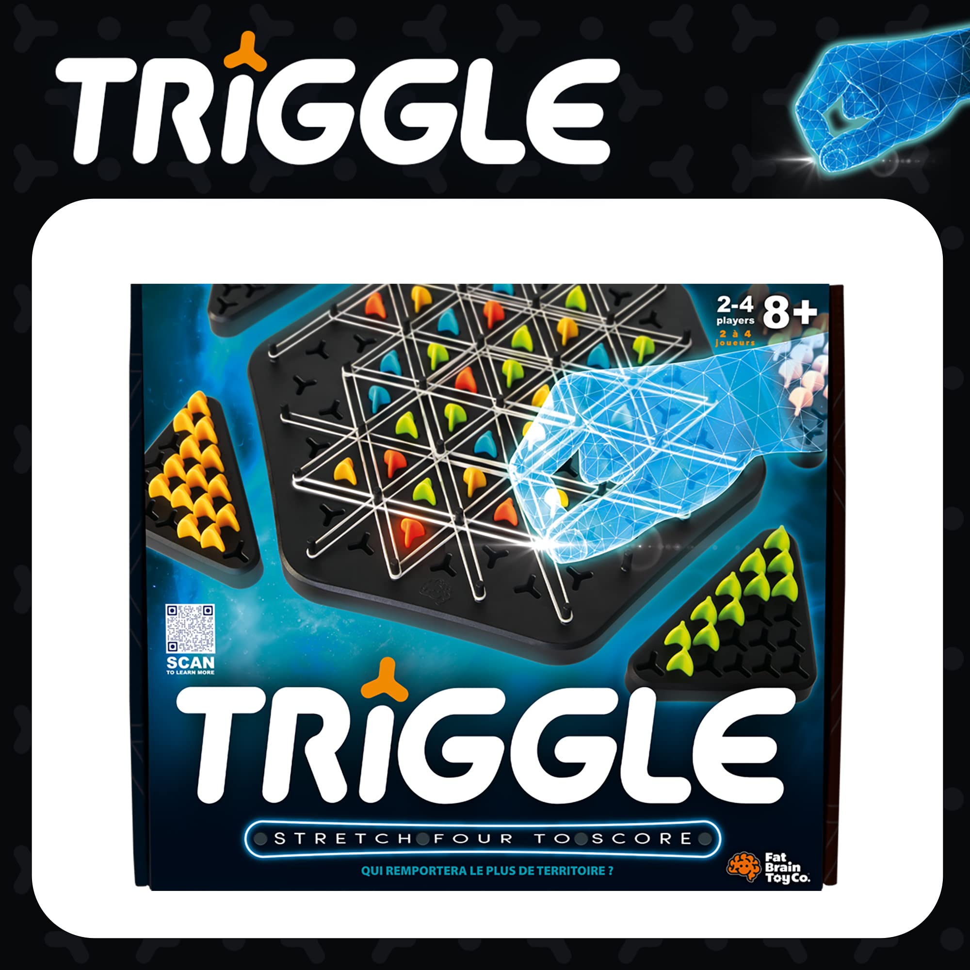 Fat Brain Toys Triggle tokens in four colors for scoring opportunities