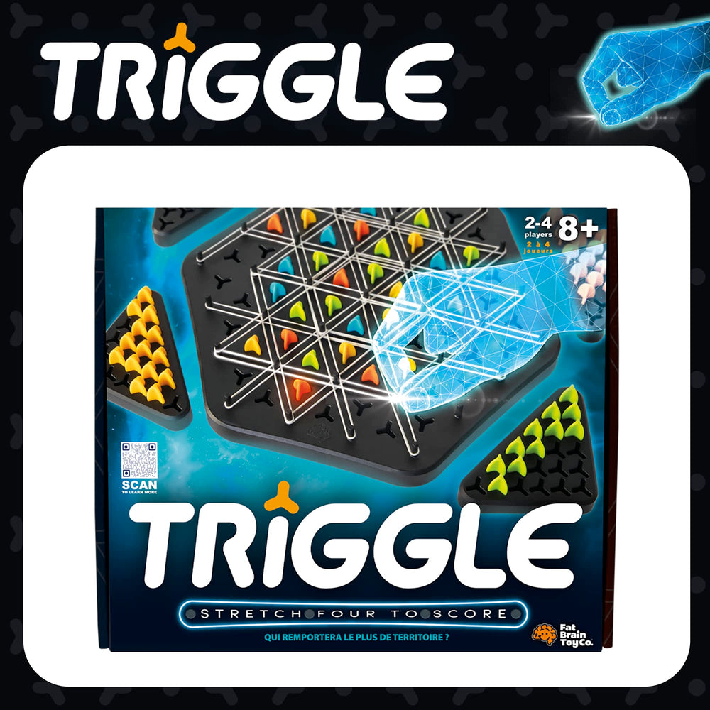Fat Brain Toys Triggle tokens in four colors for scoring opportunities