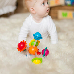 Wimzle made with BPA-free ABS plastic and silicone rings for safe play