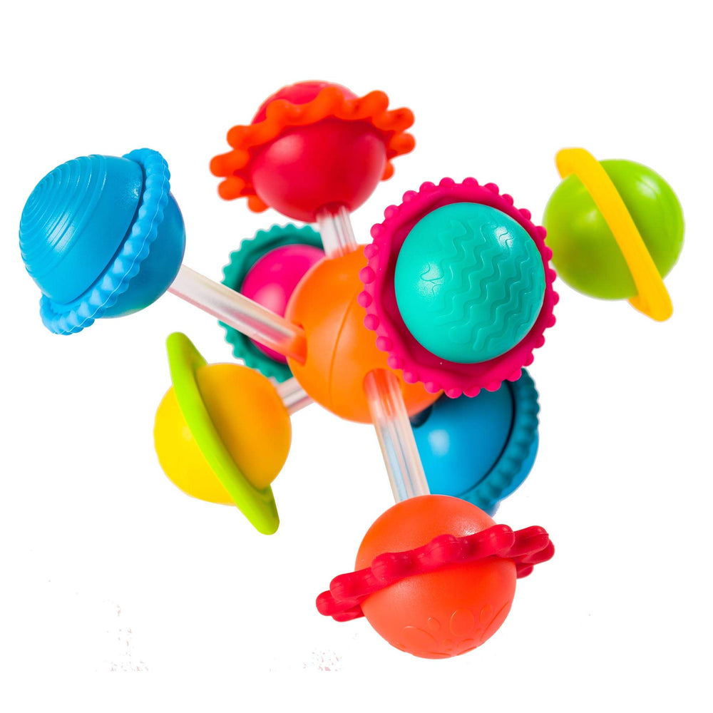 Fat Brain Toys Wimzle with spinning center ball for engaging sensory play
