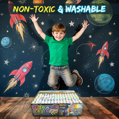 Fat Zebra Designs bulk bucket chalk set for parties and classrooms.