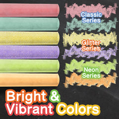 Fat Zebra Designs glitter chalk adds magical sparkle to art.