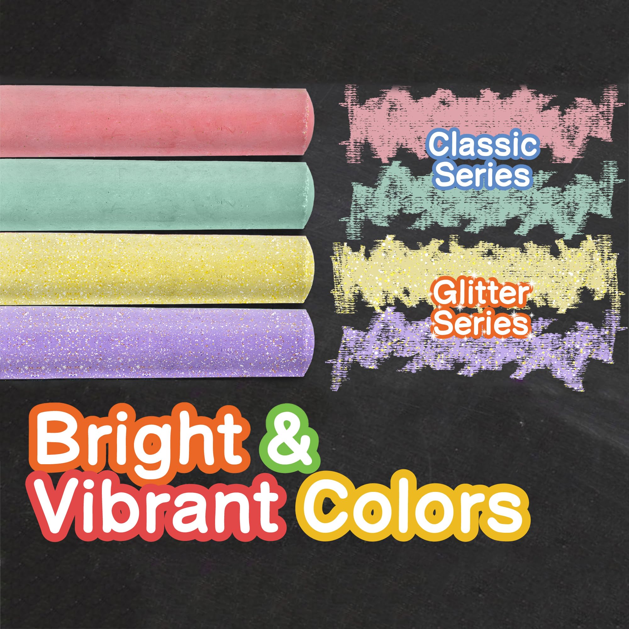 Fat Zebra Designs washable, non-toxic chalk cleans up with water and no stains.