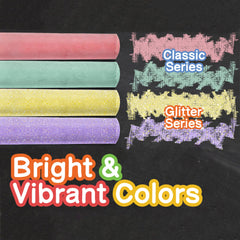 Fat Zebra Designs washable, non-toxic chalk cleans up with water and no stains.