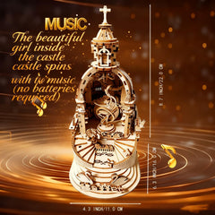 FAUCLY wooden music box detail with smooth finish and quality joints.