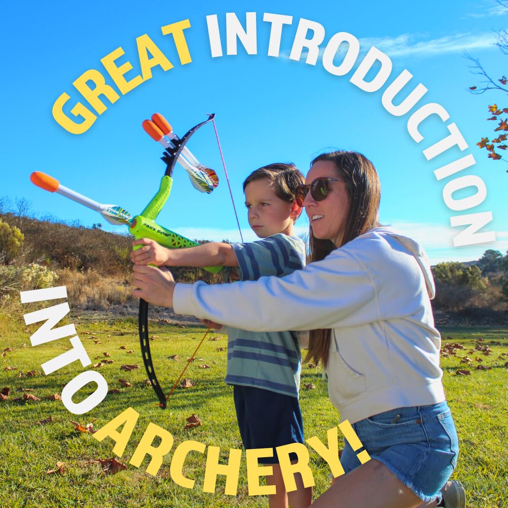 FAUX BOW launch-tube arrow enabling quick, powerful shots