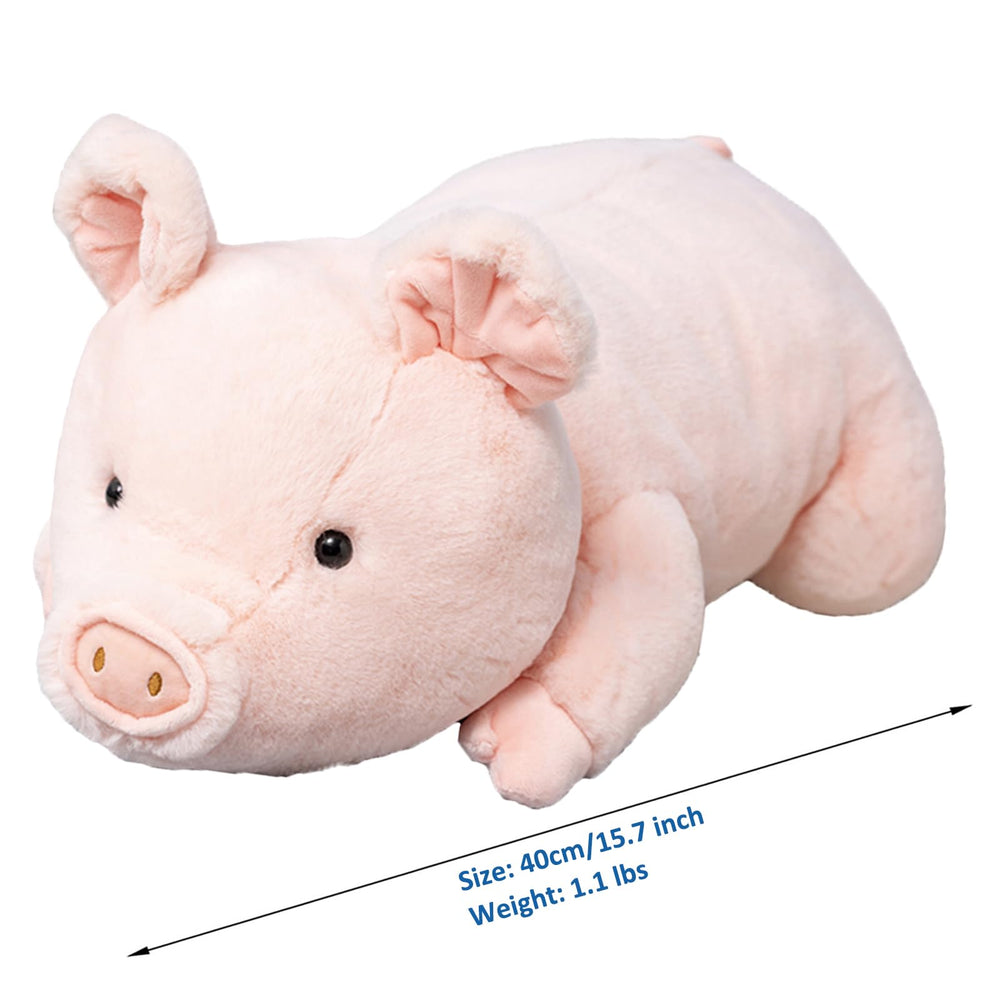 Fawowe weighted pig plush fabric close-up showing plush texture