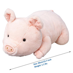 Fawowe weighted pig plush fabric close-up showing plush texture