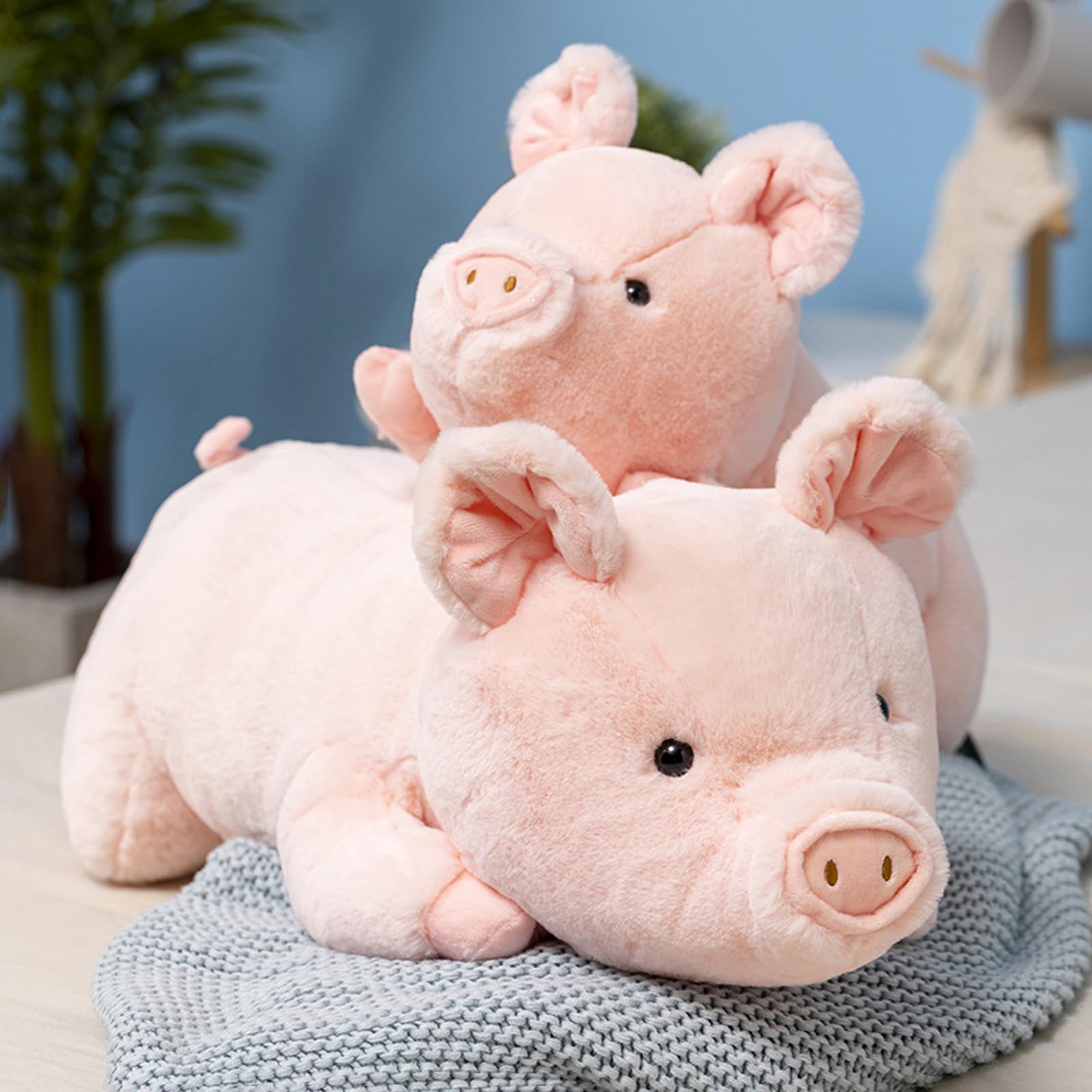 Fawowe weighted pig plush abdomen weight detail for true hug