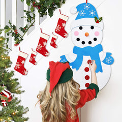 Fayoo DIY Felt Snowman wall or door display idea for festive rooms