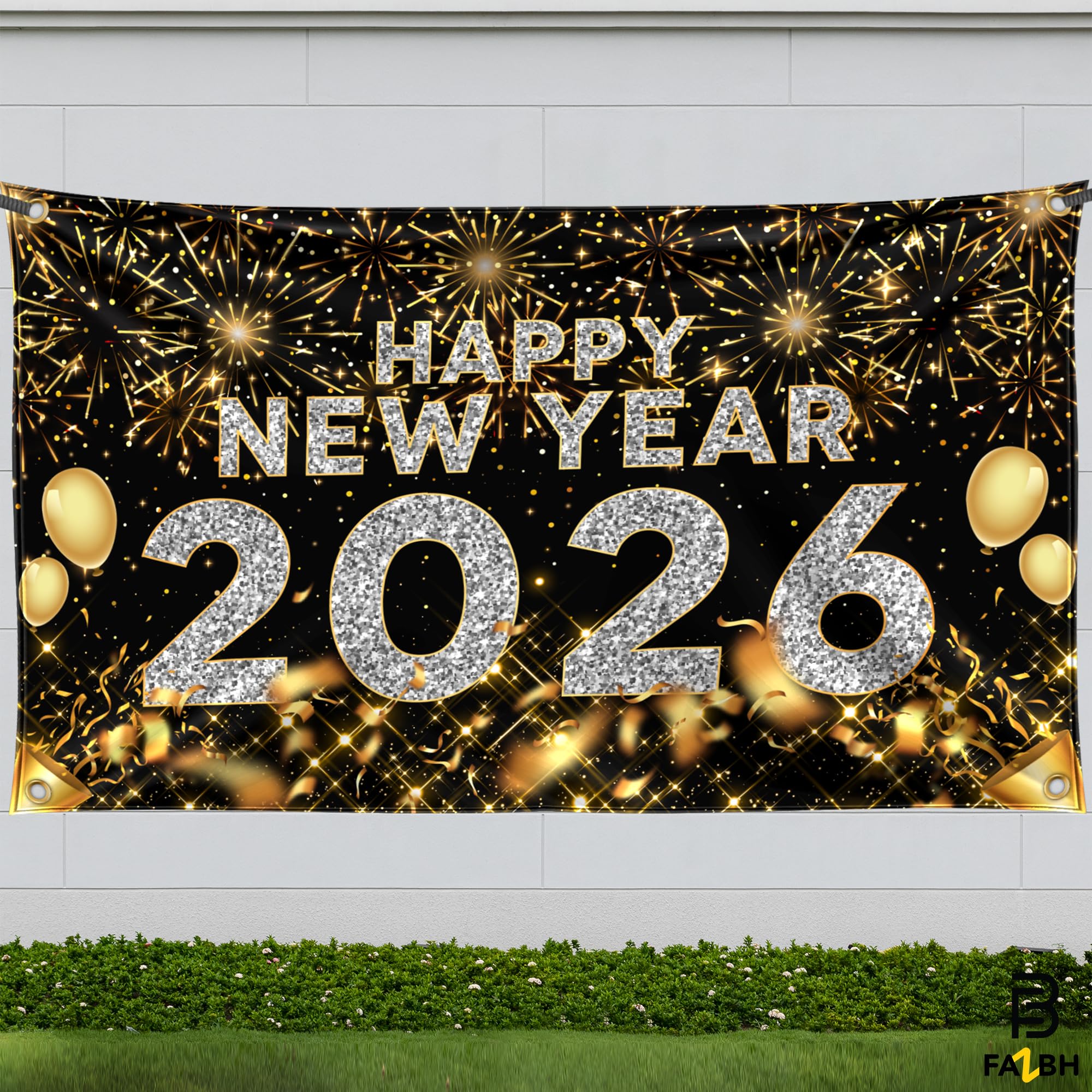 FazBh indoor-outdoor nye decor adaptable to diverse party spaces