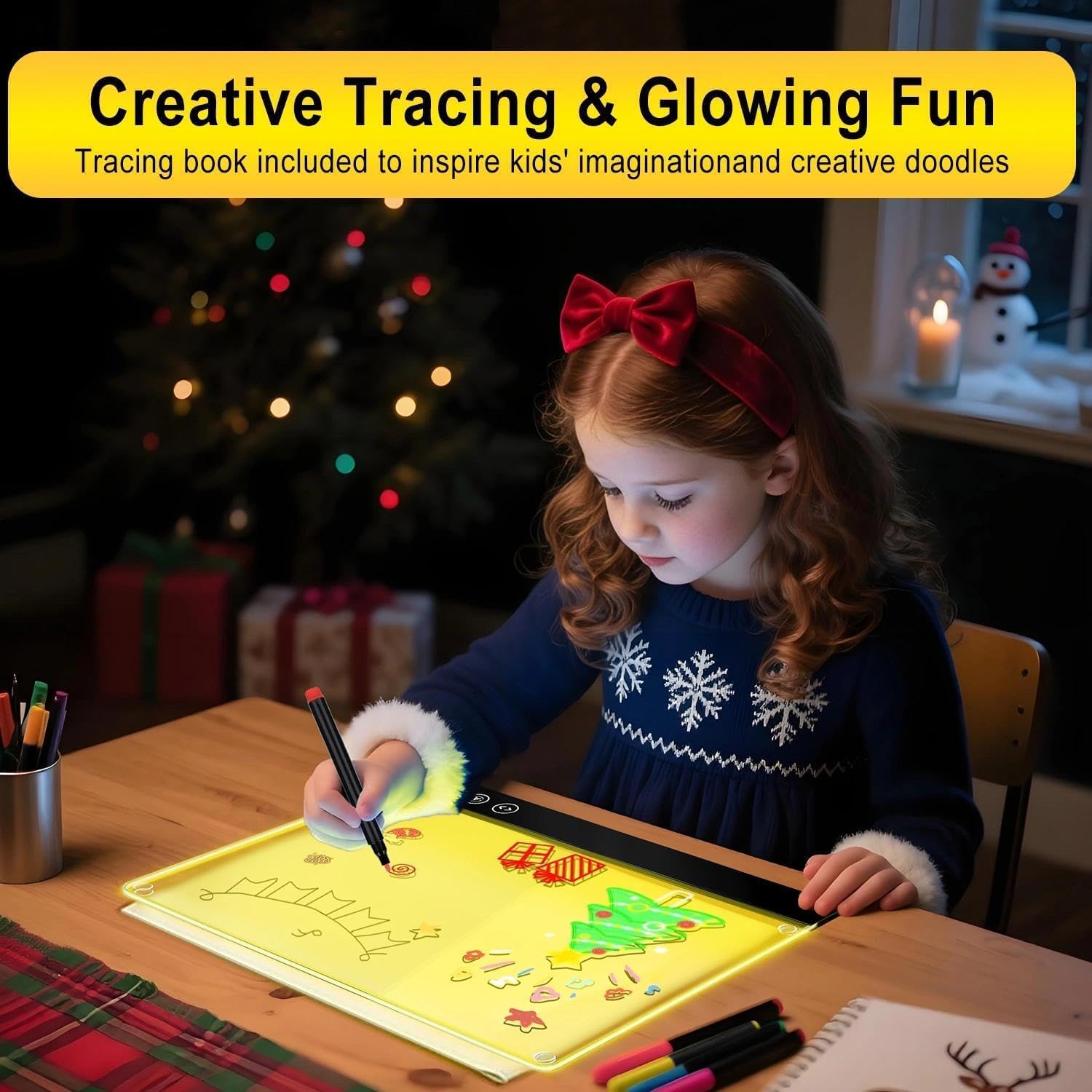 FAZHENWJ LED note board desk and kitchen setup for versatile reminders