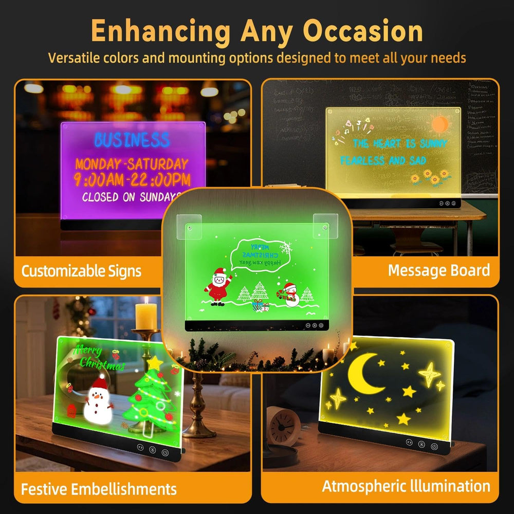 FAZHENWJ LED note board scratch resistant surface keeps drawings clean