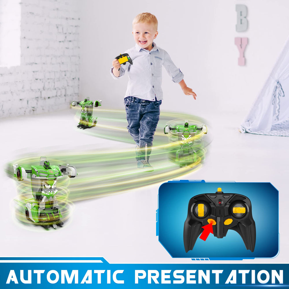 FDJ car demonstrates 360-degree rotation and drifting stunts.