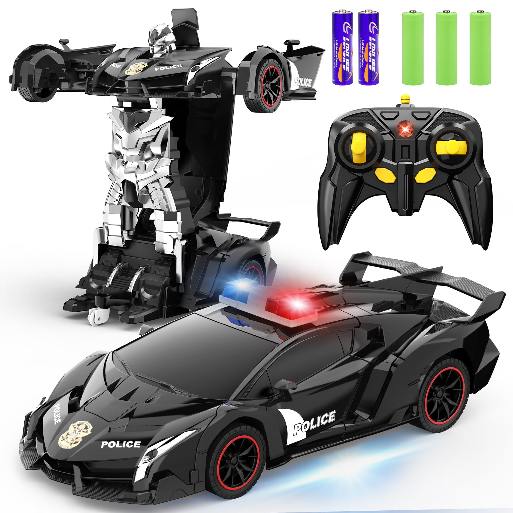 FDJ transform car-robot enables smooth car-to-robot switching for imaginative play.