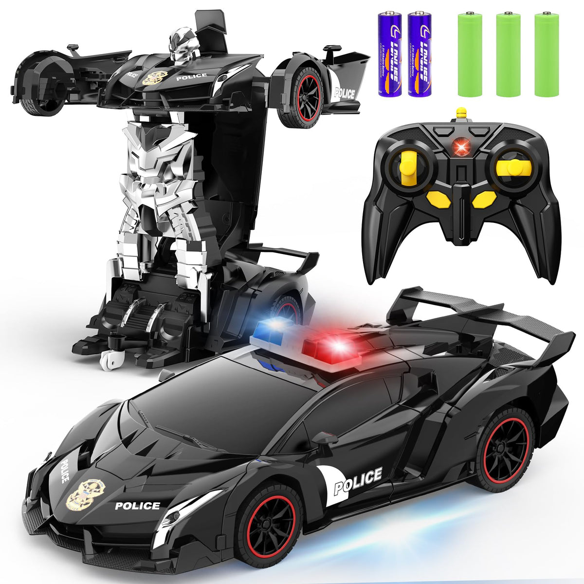 FDJ transform car-robot enables smooth car-to-robot switching for imaginative play.