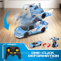 FDJ transforming police car LED lights enhance night play