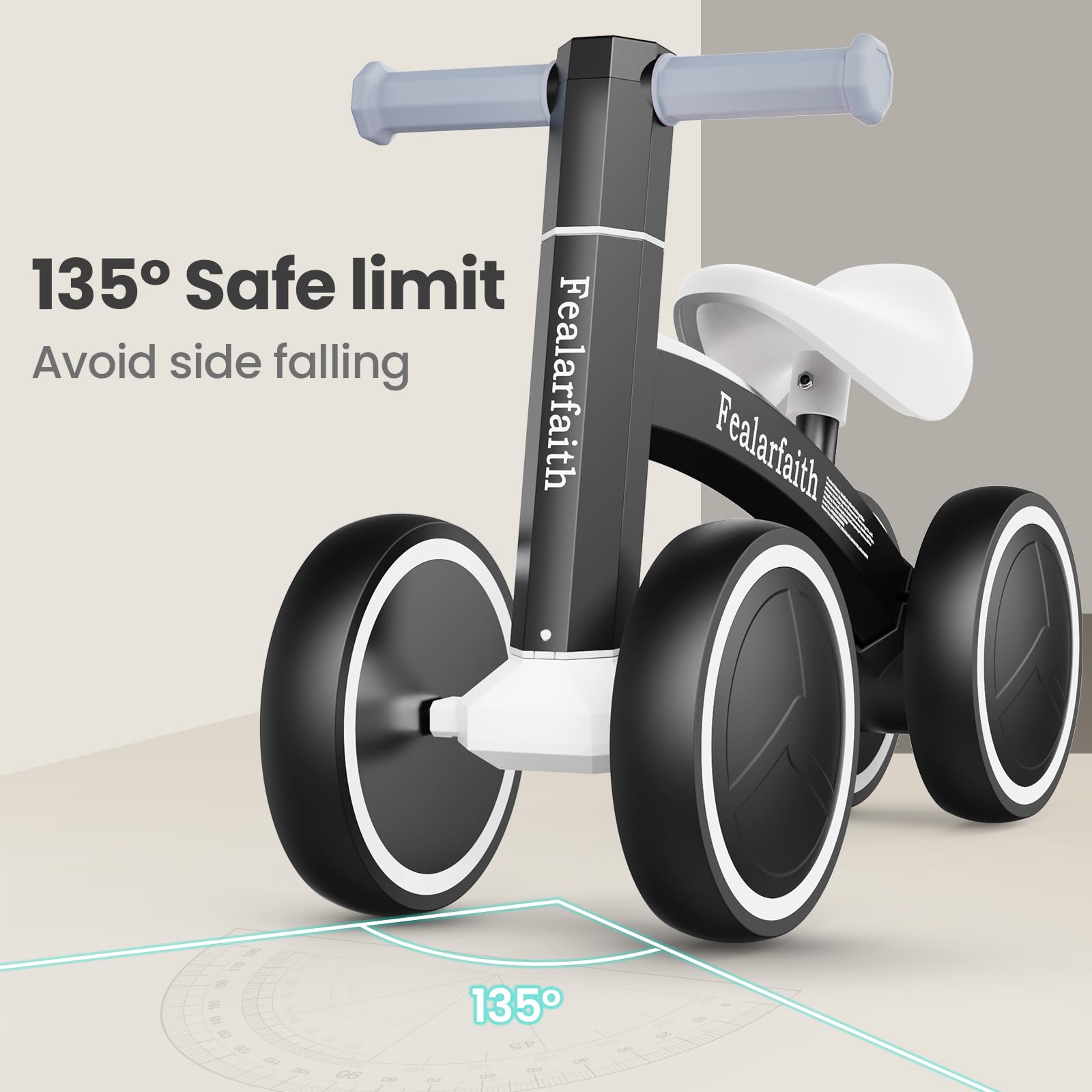 Fealarfaith bike offers soft PU+EVA seating for comfort.