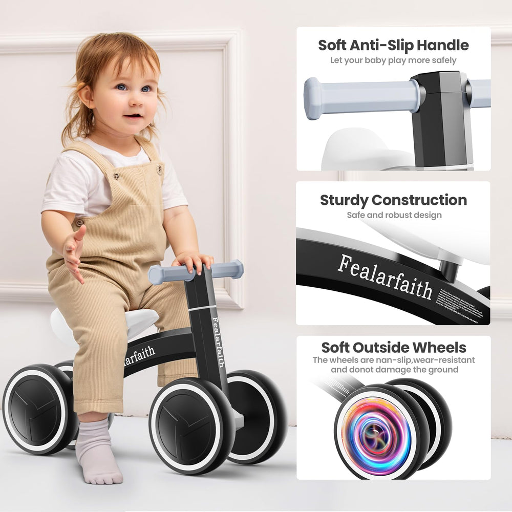 Fealarfaith balance bike sets up in one minute with buckle design.